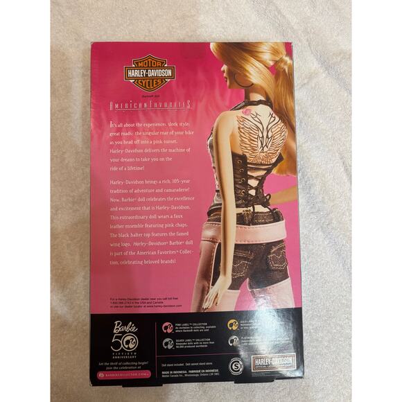 Harley Davidson Barbie in box 50 year anniversary edition - Picture 3 of 9
